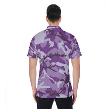 Load image into Gallery viewer, Purple Camo Men&#39;s Polo Shirt
