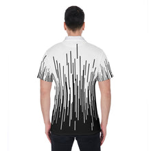 Load image into Gallery viewer, Digital Black Print Men&#39;s Polo Shirt
