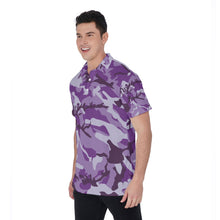 Load image into Gallery viewer, Purple Camo Men&#39;s Polo Shirt
