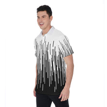 Load image into Gallery viewer, Digital Black Print Men&#39;s Polo Shirt
